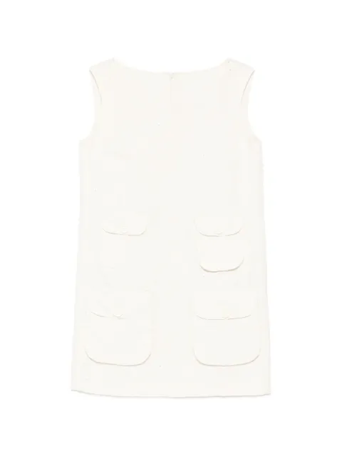 JNBY floral-embroidered sleeveless dress Neutrals 5Q5G11900