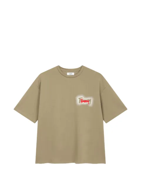 TOMBOY graffiti-logo T-shirt Neutrals 9156222315