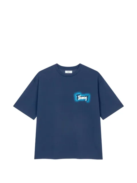TOMBOY graffiti-logo T-shirt Blue 9156222315