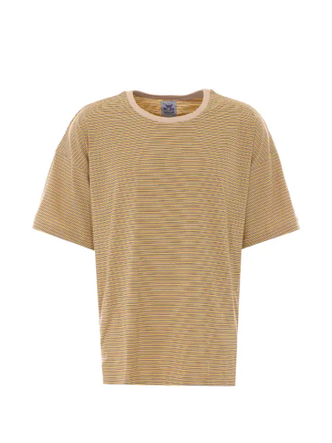Howlin' striped cotton T-shirt Yellow BOXYPARADISEBISCUIT