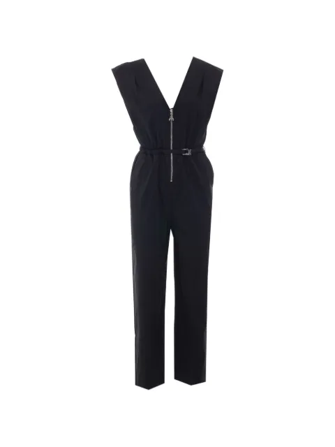 Patrizia Pepe Poplin belted zip-up jumpsuit Black 2T0100A743K103