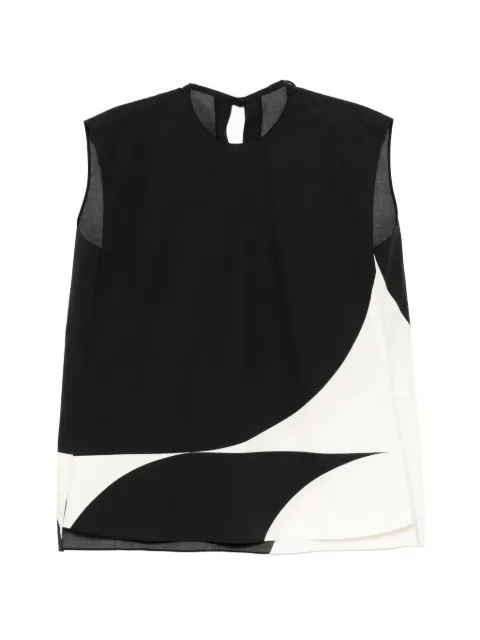 LESS colour-block blouse Black 2Q5215000