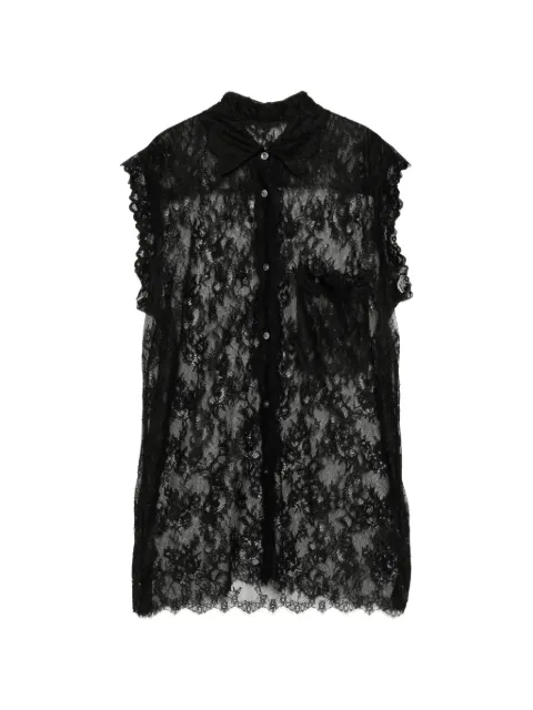 JNBY floral lace shirt Black 5Q5210690