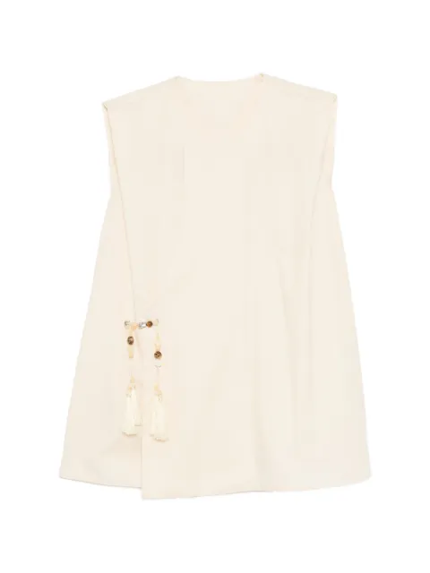 JNBY embellished-button sleeveless top Neutrals 5Q5210850