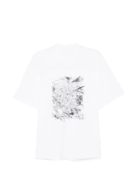 JNBY graphic-print T-shirt White 5Q4110450