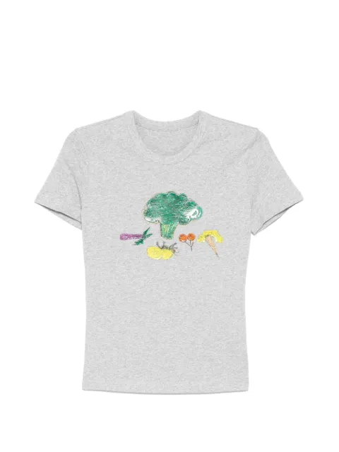 JNBY graphic-print T-shirt Grey 5Q6111790