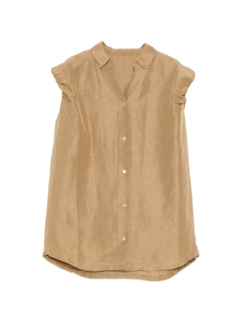 JNBY dot-jacquard sleeveless shirt Neutrals 5Q5213450