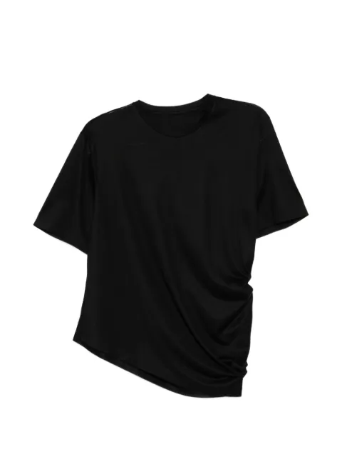 JNBY asymmetric-hem oversized T-shirt Black 5Q6112240