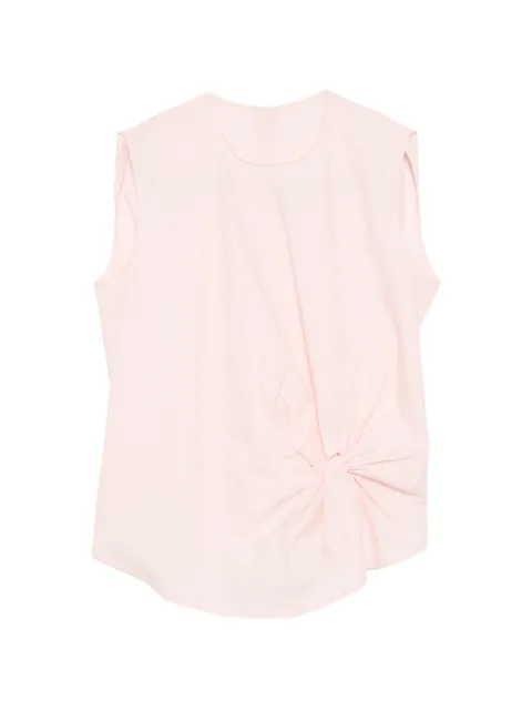JNBY twist-detail draped top Pink 5Q6212680