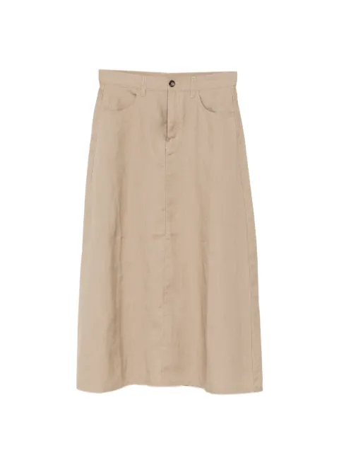 JNBY ramie midi skirt Neutrals 5Q6D10600