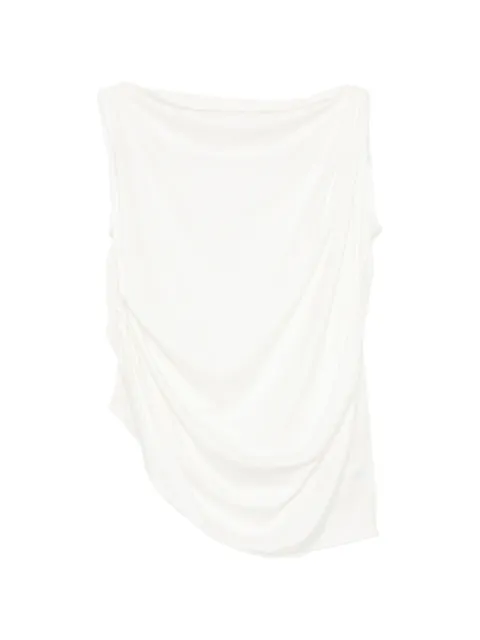 JNBY draped buckle-detail top White 5Q6111130
