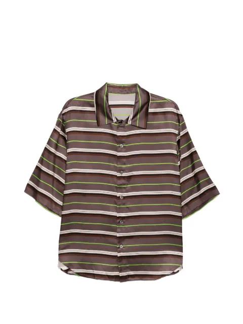 CROQUIS striped-print shirt Brown 9Q6210540
