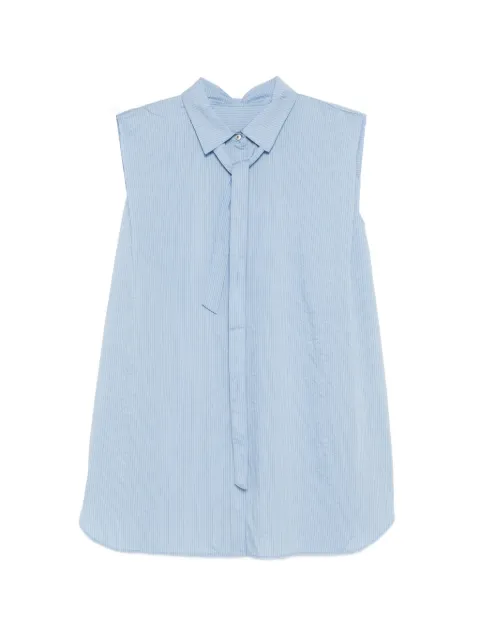JNBY pinstriped sleeveless shirt Blue 5Q6212050