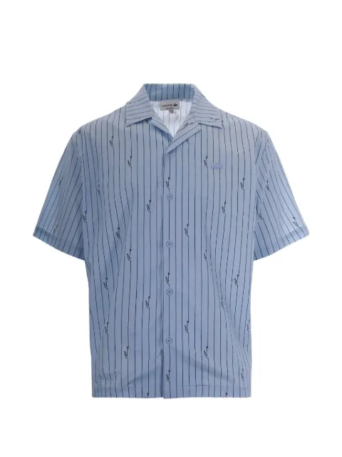 Lacoste stripe-print short-sleeve shirt Blue CH2343