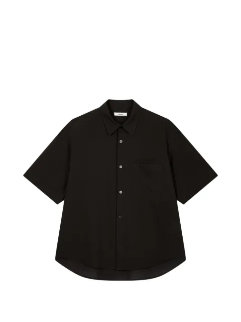 TOMBOY short-sleeved chest-pocket shirt Black 9156221318