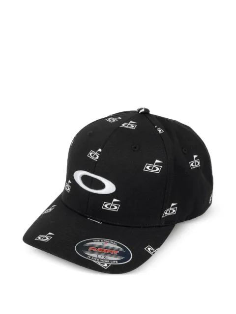 Oakley flag-print logo-embroidered cap Black FOS901211