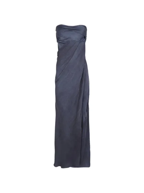 Cortana Elira draped dress Blue SS26A38668
