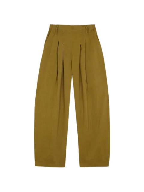 Cortana Elena pleated trousers Green SS26A43928