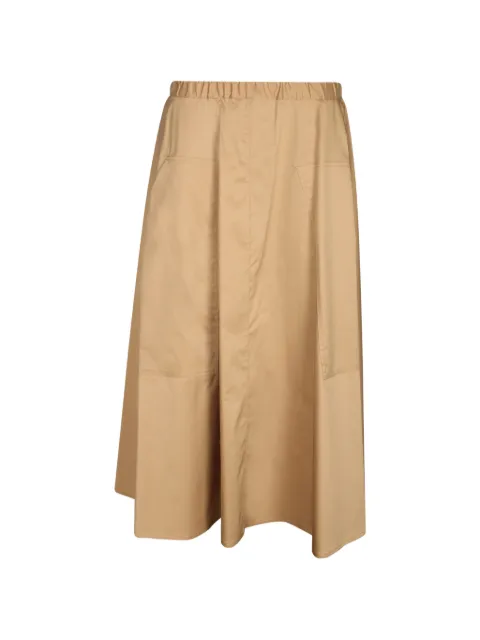 Blanca Vita elasticated-waistband long skirt Brown GRYRE7004BISCOTTO
