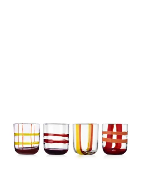 Ichendorf Milano Gesti glass tumblers (set of four) Red 09997312
