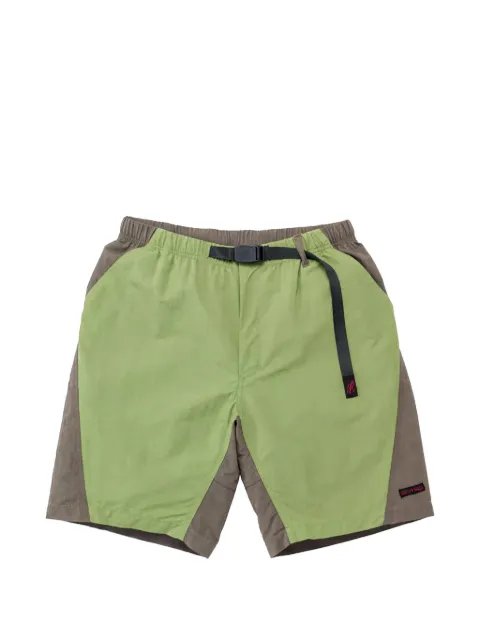 Gramicci colourblock belted shorts Green G6SMP033JG