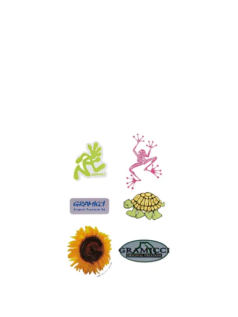 Gramicci assorted sticker pack Neutrals G6SA261