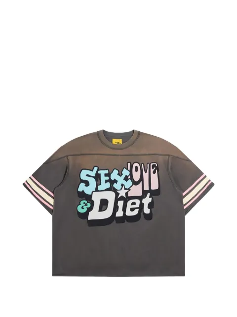 Diet Starts Monday faded graphic-print T-shirt Grey DSMS26033