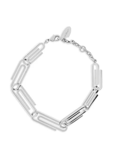 Off-White paperclip-link bracelet Silver OMOA110S26MET0017200