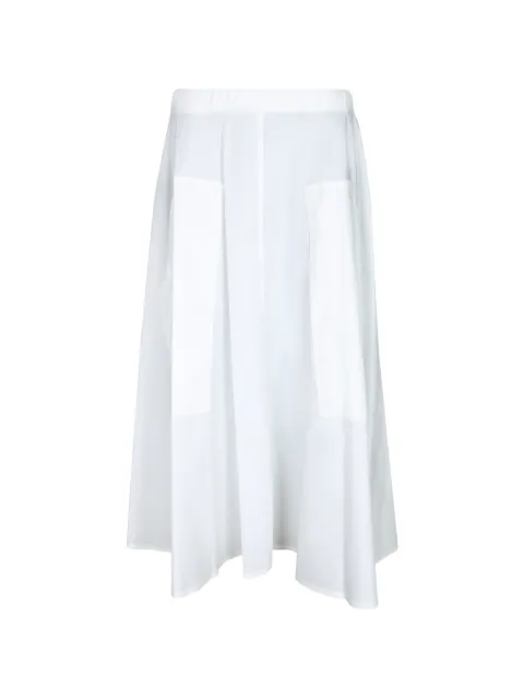 Blanca Vita pleated patch-pocket midi skirt White GRYRE7004DIAMANTE