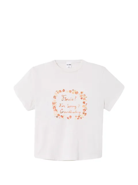 RE/DONE 1950s Boxy floral-print T-shirt White 02402WBXT013