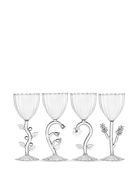 Ichendorf Milano Botanica floral-stem wine glasses (set of four) White 09997304