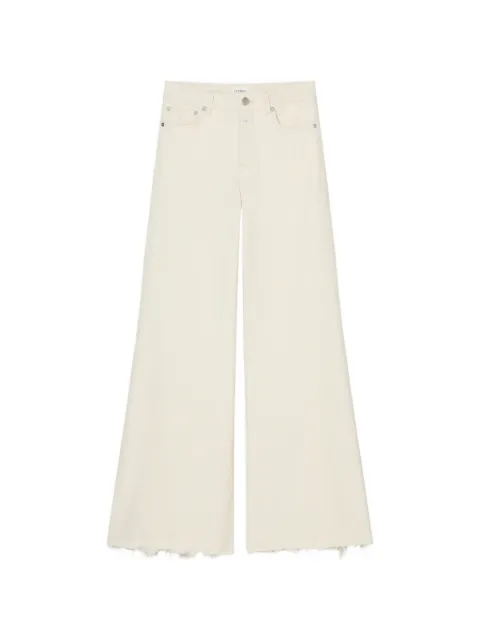 Closed frayed-hem flared denim jeans Neutrals C2100401W2D