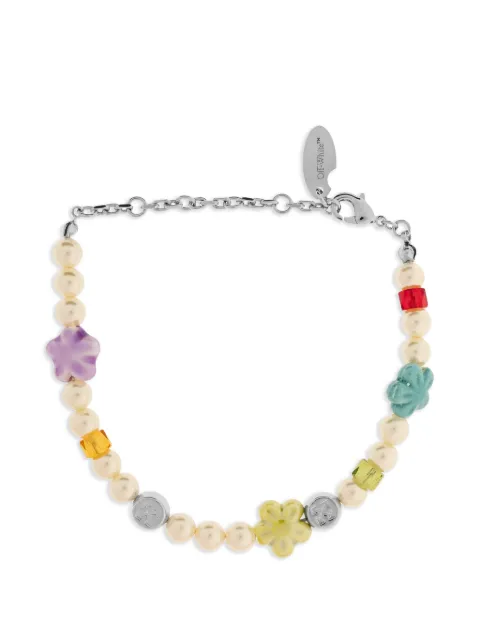 Off-White floral-charm bracelet Silver OWOA12XS26MET0017284