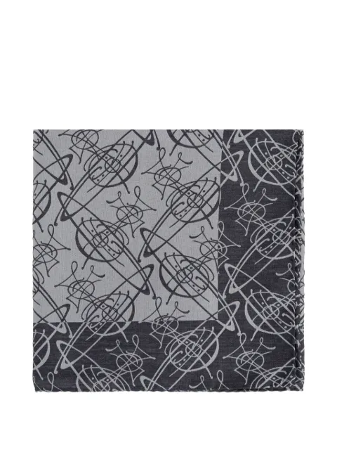 Vivienne Westwood Orb monogram scarf Grey 81030033W01G1