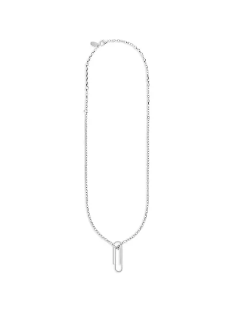 Off-White paperclip-pendant cable-link necklace Silver OMOB169S26MET0017200