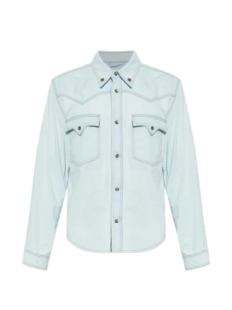 Versace western-style button-down denim shirt Blue 10236721A17872