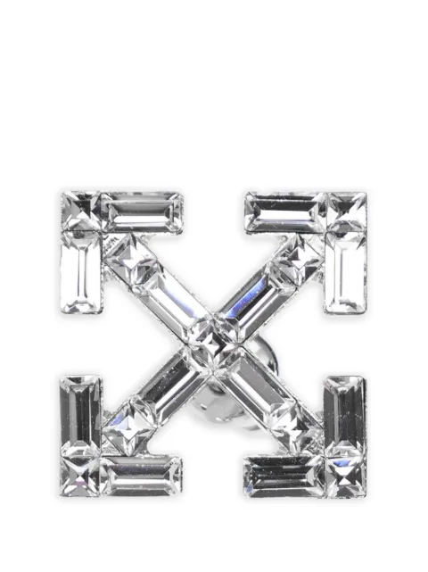 Off-White crystal-embellished earring Silver OMOD11US26MET0017272