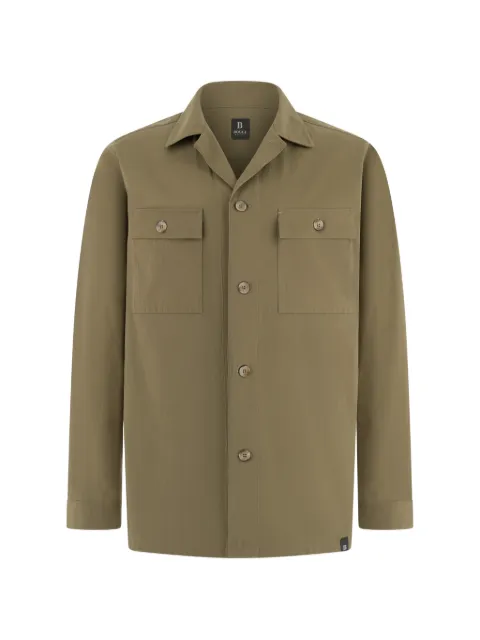 Boggi Milano chest-pocket open-collar shirt Green BO26P086501