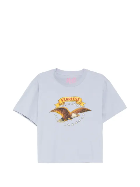 Melt graphic-print T-shirt Blue MSWW5020