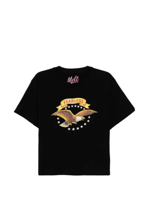 Melt eagle-print T-shirt Black MSWW5003