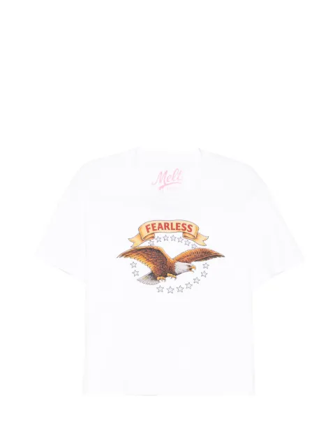 Melt eagle-print T-shirt White MSWW5014