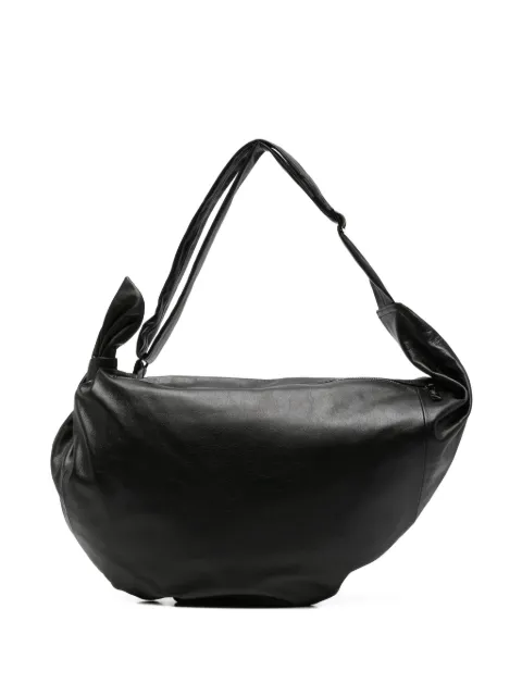 Discord Yohji Yamamoto knot-detail leather shoulder bag Black DKI33791
