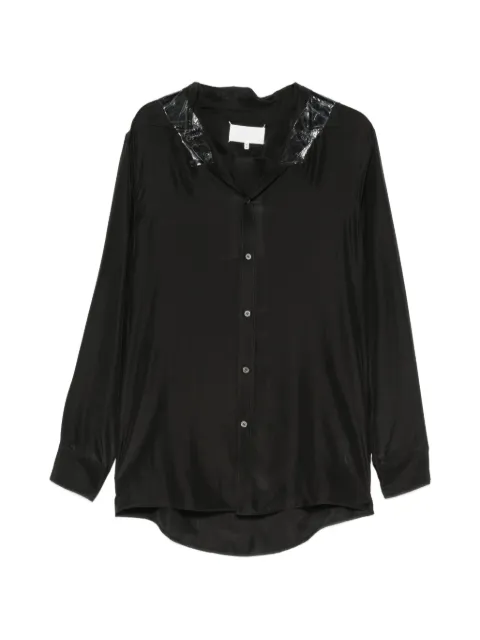 Maison Margiela tape-detail shirt Black S67DT0030M35850