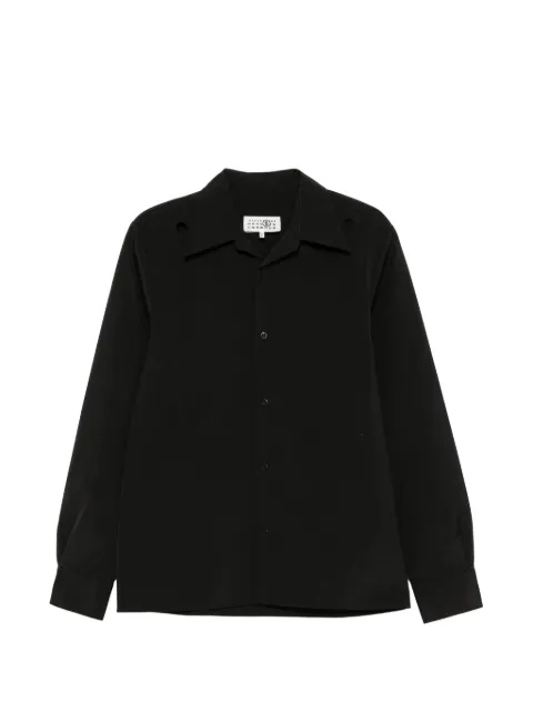 MM6 Maison Margiela cut-out detail long-sleeve shirt Black SH2DT0049M35878