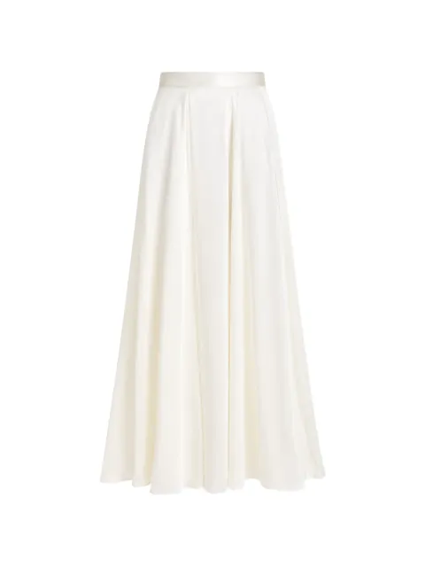 Temperley London Amerie satin maxi skirt White 26AAME52115