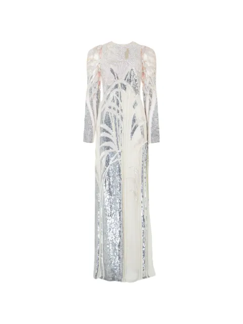 Temperley London Mariana sequin-embellished gown Silver 26AARI55054