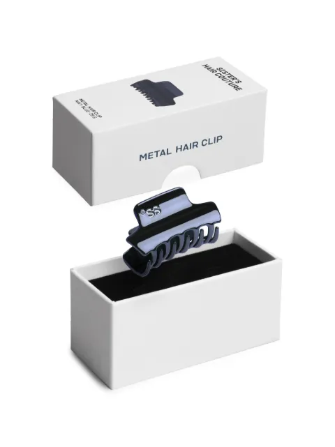 Sister’s Aroma logo-engraved hair clip Blue 4820227784516EU