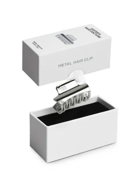 Sister’s Aroma logo-engraved hair clip Silver 4820227783717EU