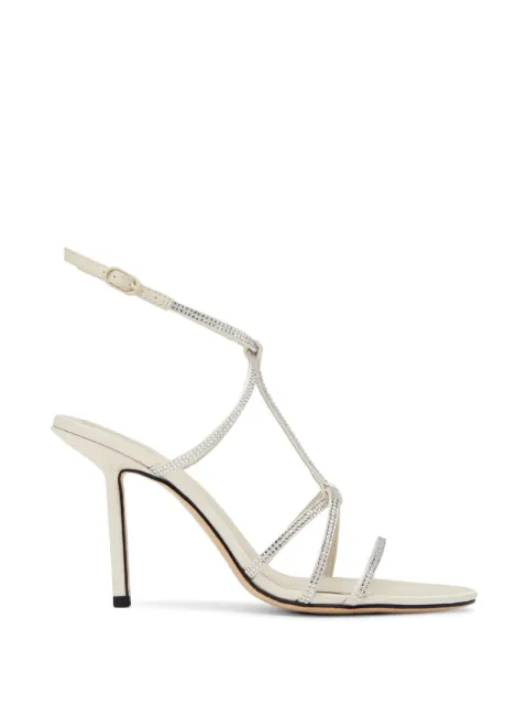 Studio Amelia Minuit diamante-embellished sandals Neutrals F921DIAIVO