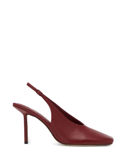Studio Amelia Sierra square-toe slingback pumps Red F920CFSCBN